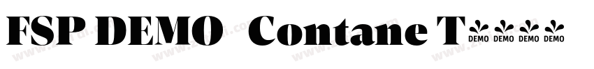 FSP DEMO   Contane T字体转换